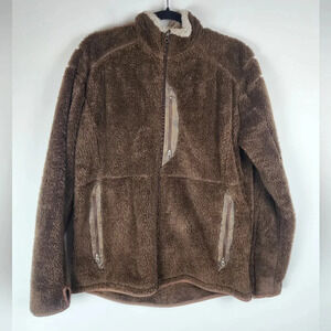 Kuhl Alpenwurx Fleece Full Zip Mens Jacket Brown Size Large